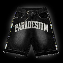 Paradesium Black Jean shorts